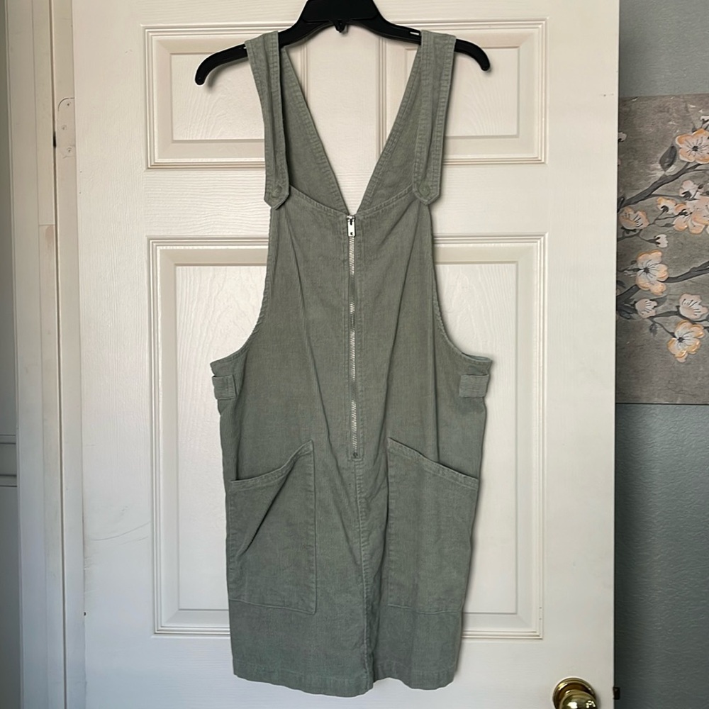 Light Green Overall Dress
